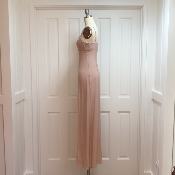 NWT Dusty Rose Stone Cold Fox 100% Silk Slip Dress - 1 (S) - Picture 6 of 10
